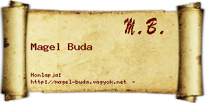 Magel Buda névjegykártya